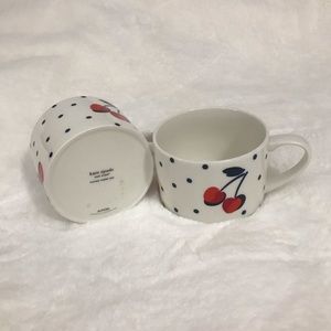 ❌SOLD❌ Kate Spade Vintage Cherry Mug Set